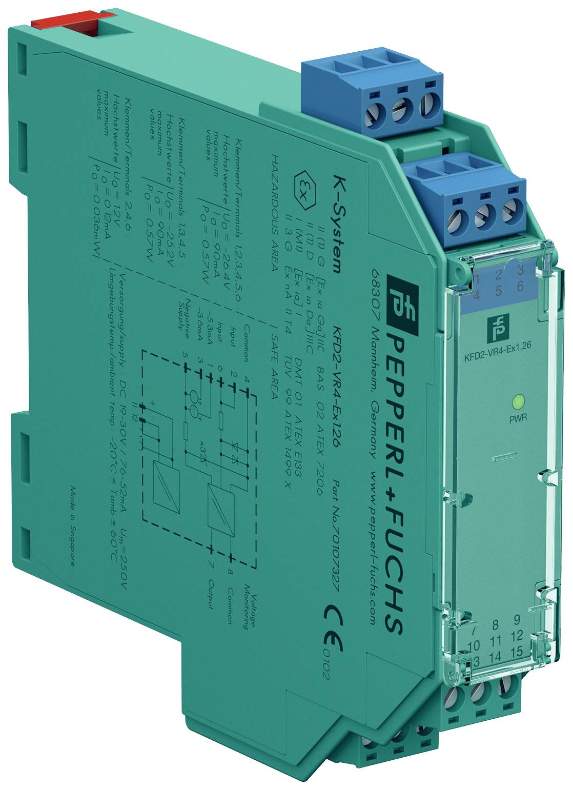 Pepperl+Fuchs KFD2-VR4-Ex1.26 70107327 Repeater 1 St.
