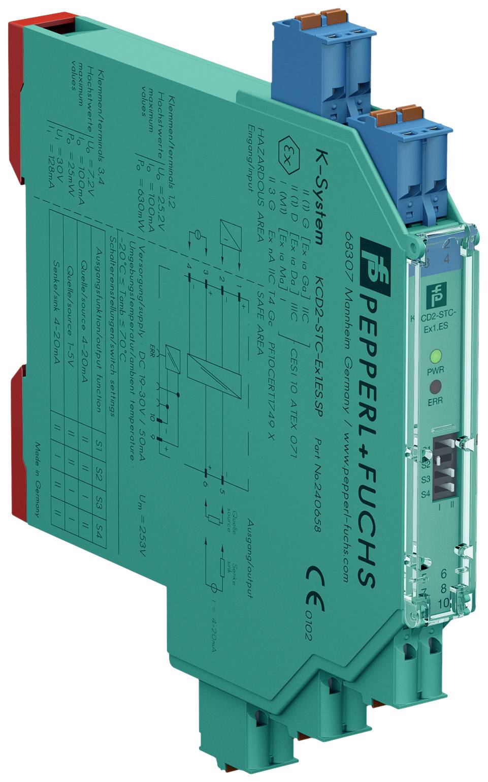 Pepperl+Fuchs KCD2-STC-Ex1.ES.SP 322428 Transmitterspeisegerät 1St.
