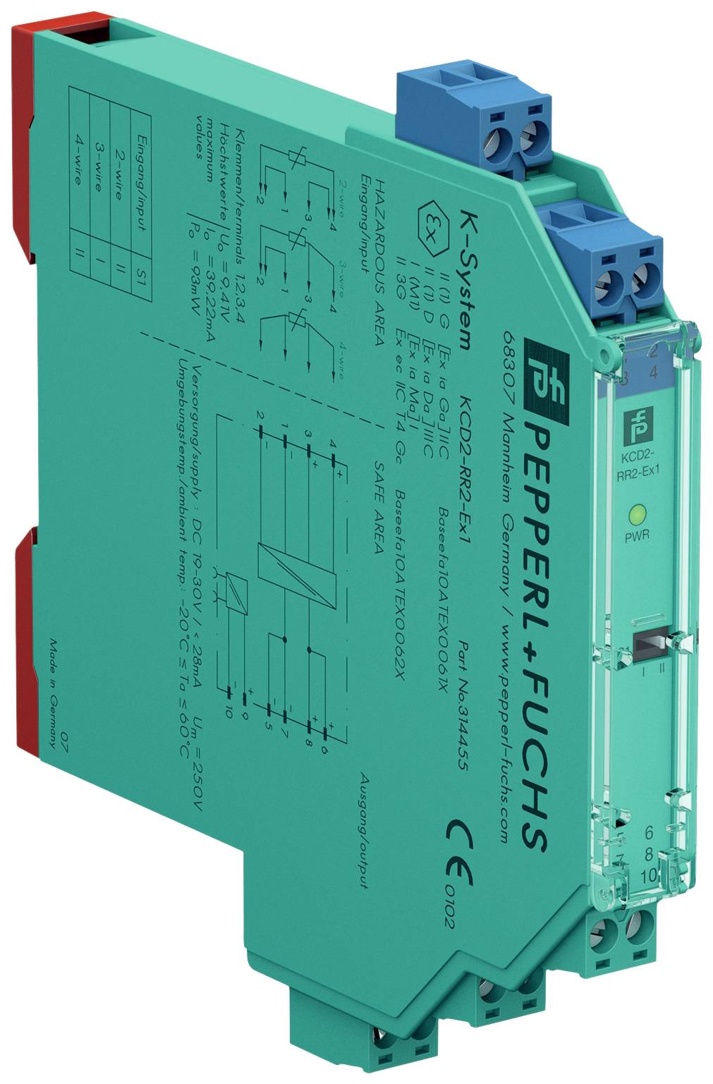Pepperl+Fuchs KCD2-RR2-Ex1 314455 Repeater 1 St.