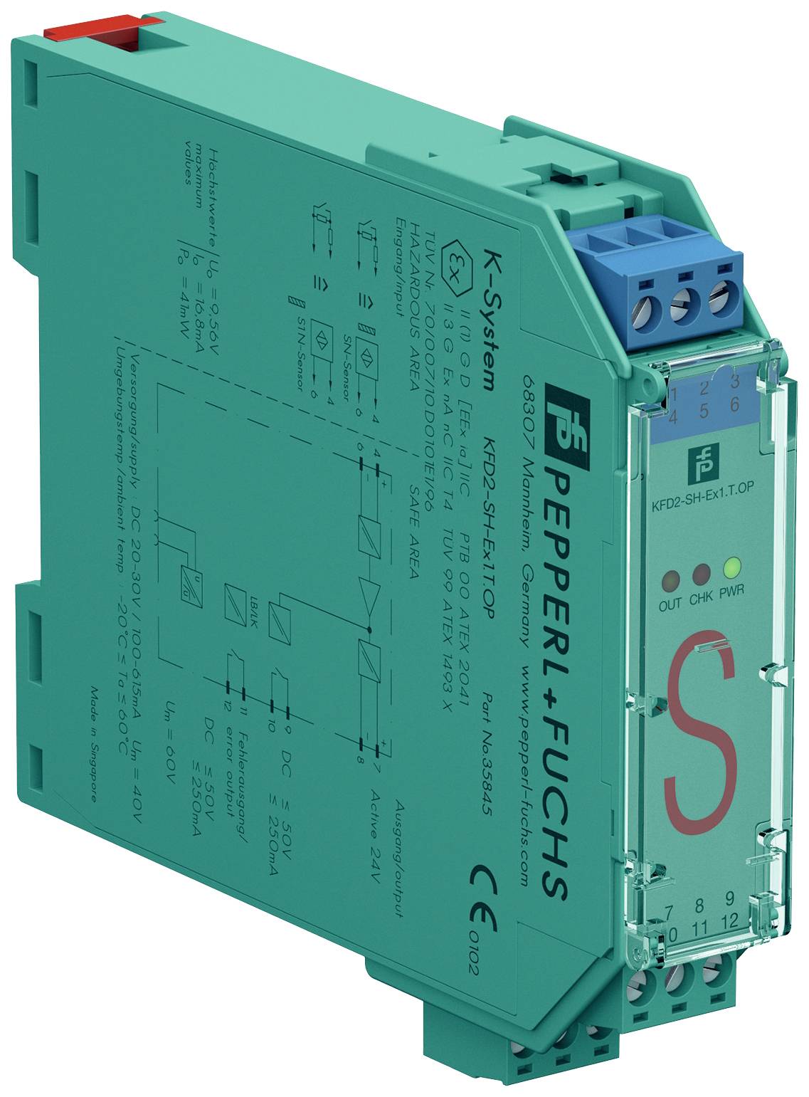 Pepperl+Fuchs KFD2-SH-Ex1.T.OP 70100833 Schaltverstärker 1St.