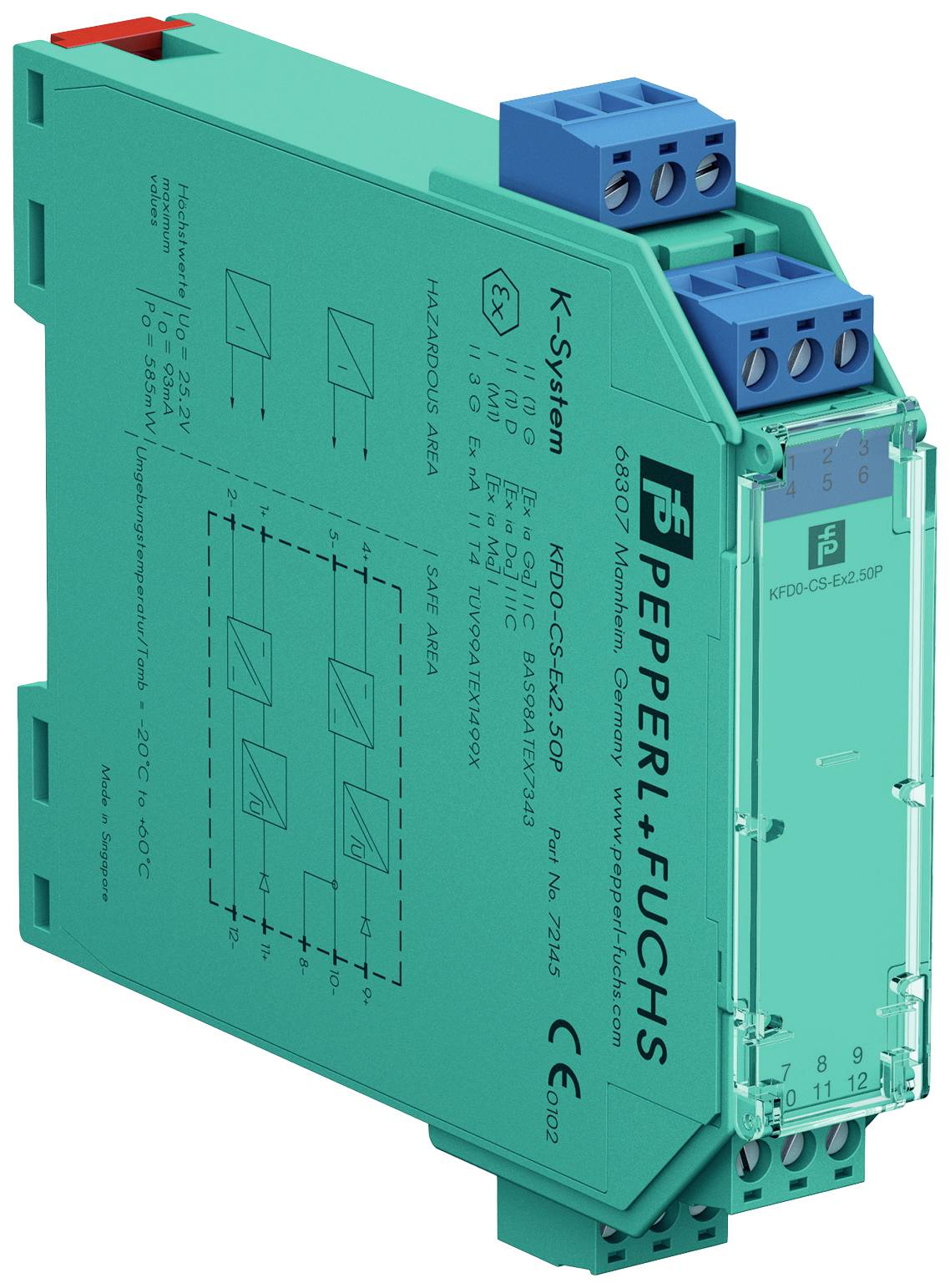 Pepperl+Fuchs KFD0-CS-Ex2.50P 294983 Repeater 1 St.