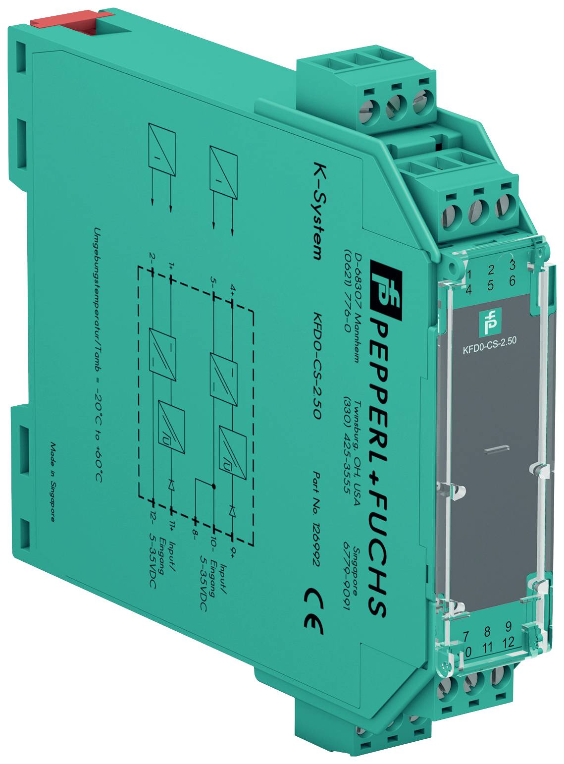Pepperl+Fuchs KFD0-CS-2.50 294986 Repeater 1St.