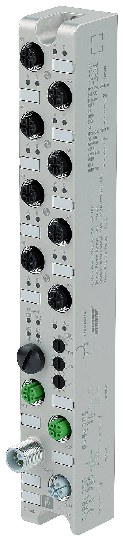 Pepperl+Fuchs 70101643 ICE1-8IOL-G30L-V1D I/O Modul 24 V/DC 1St.