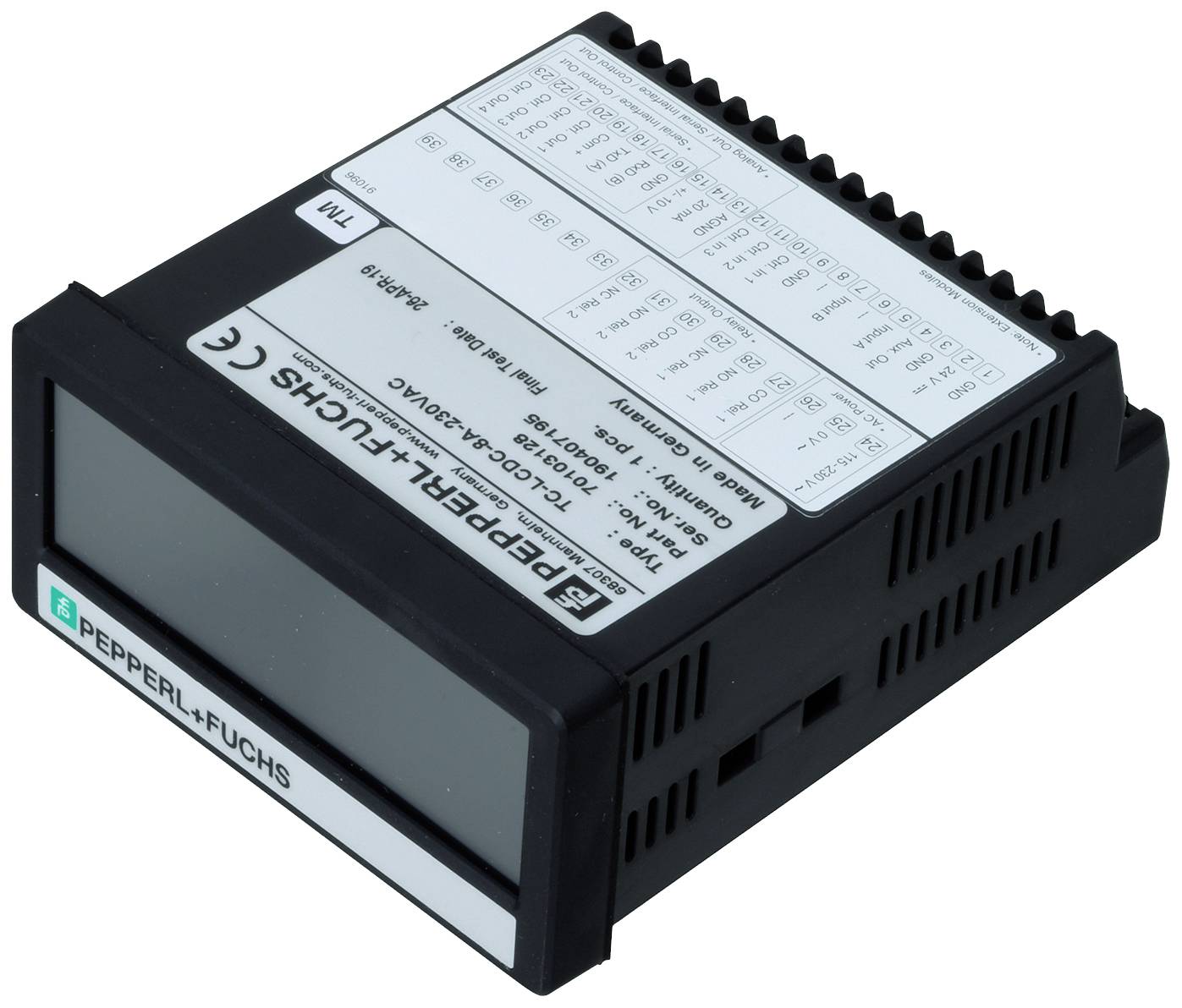 Pepperl+Fuchs TC-LCDC-8A-230VAC Digitales Einbaumessgerät