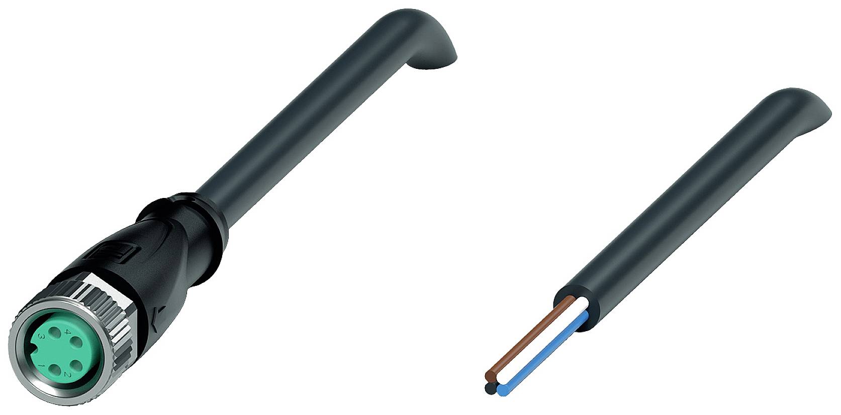 Pepperl+Fuchs 240799-100013 Sensor-/Aktor-Steckverbinder, konfektioniert 1.1m Polzahl Sensoren: 4 1St.