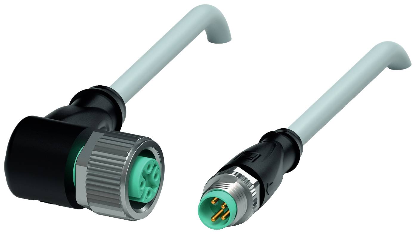 Pepperl+Fuchs 243088 Sensor-/Aktor-Steckverbinder, konfektioniert 0.6m Polzahl Sensoren: 4, 4 1St.