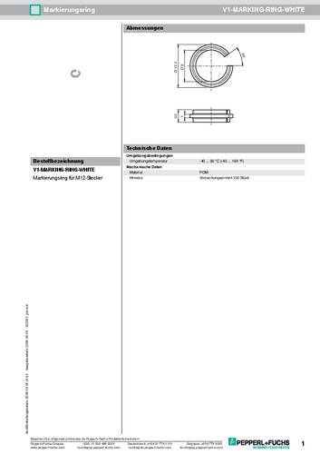 Pepperl+Fuchs 322157 Markierungsring 1St.