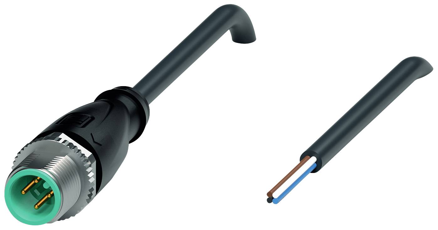 Pepperl+Fuchs 245293 Sensor-/Aktor-Steckverbinder, konfektioniert 0.6m Polzahl Sensoren: 4 1St.