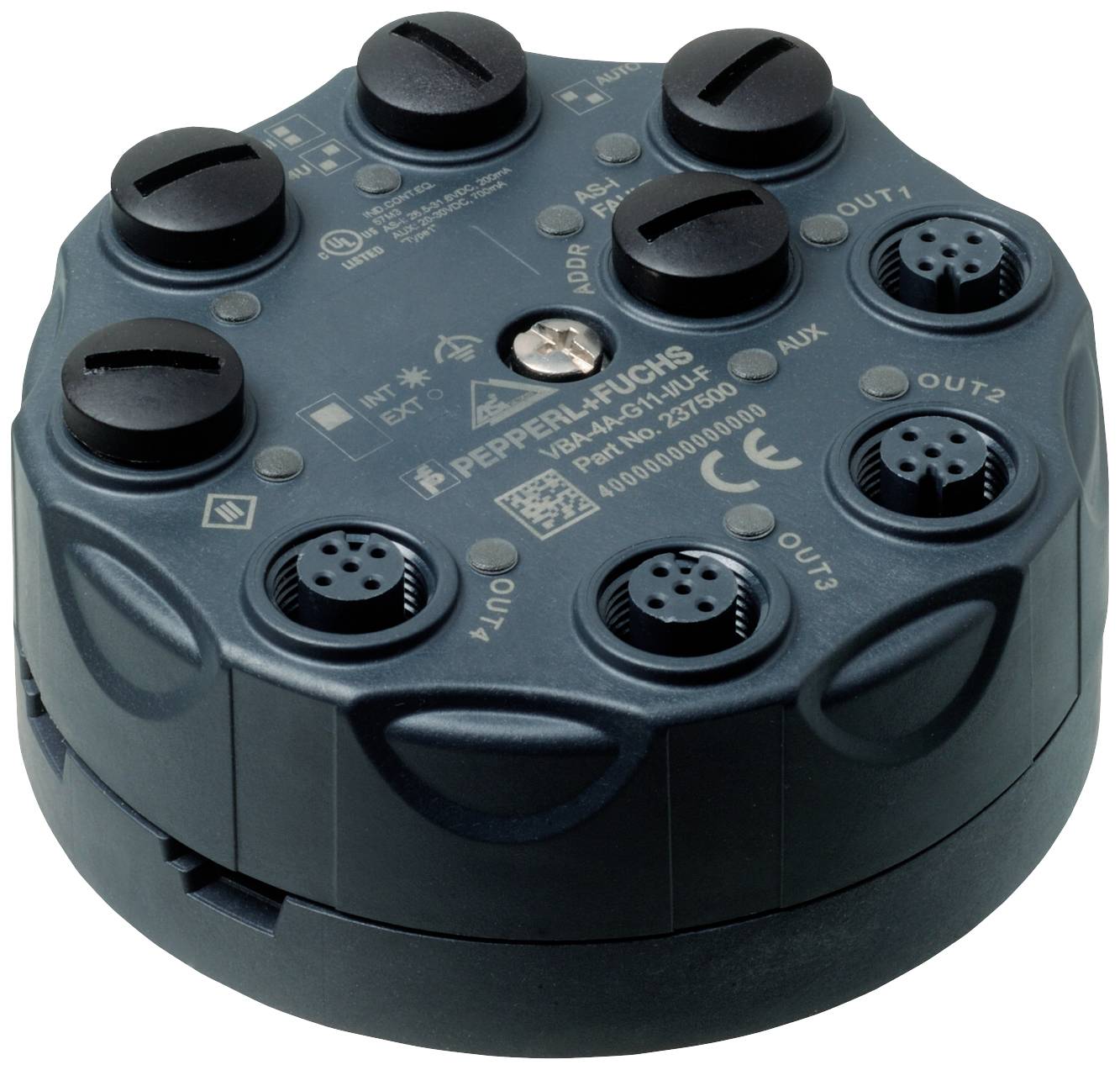 Pepperl+Fuchs VBA-4A-G11-I/U-F 237500 Sensor/Aktorbox aktiv Multipolverteiler 1 St.