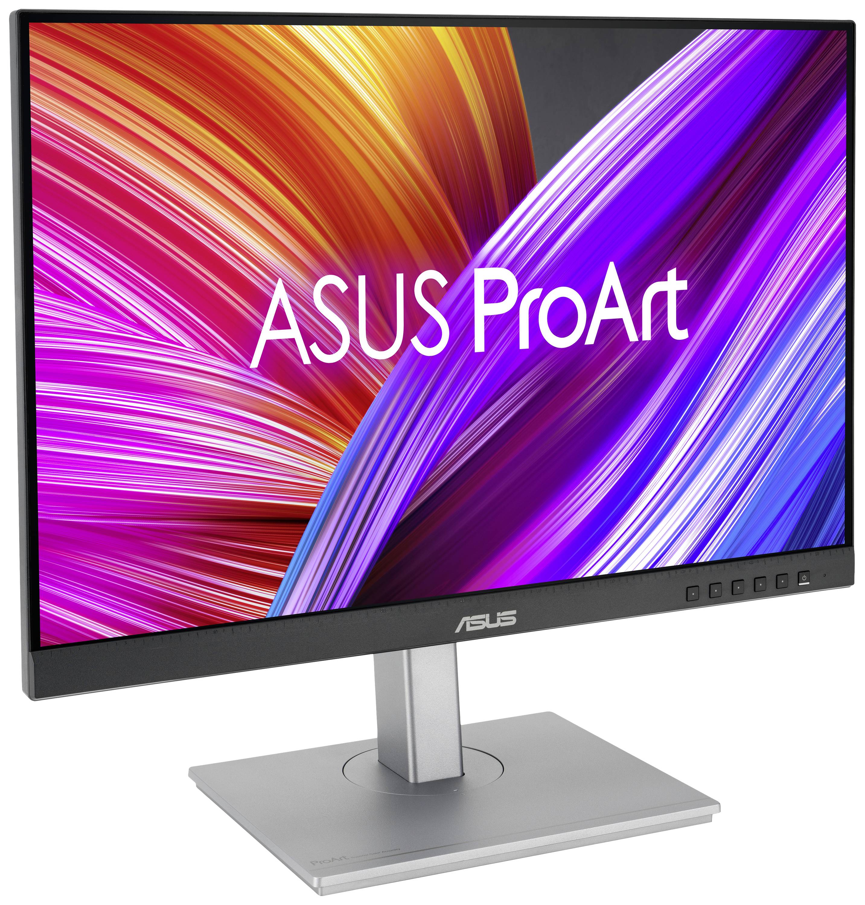 Ein ASUS ProArt Monitor mit lebendigem, farbenfrohem Display.