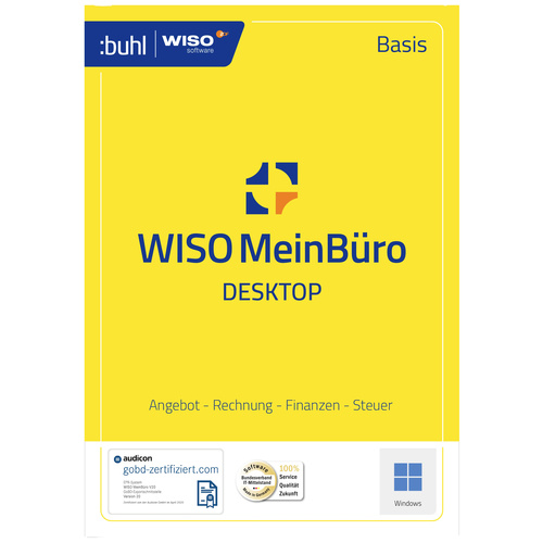 WISO Mein Büro 365 Standard 2023 Vollversion, 1 Lizenz Windows Büroorganisation