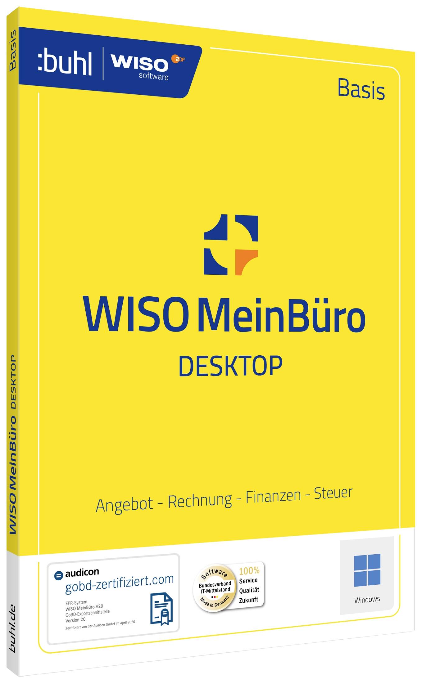 WISO Mein Büro 365 Standard 2023 Vollversion, 1 Lizenz Windows Büroorganisation