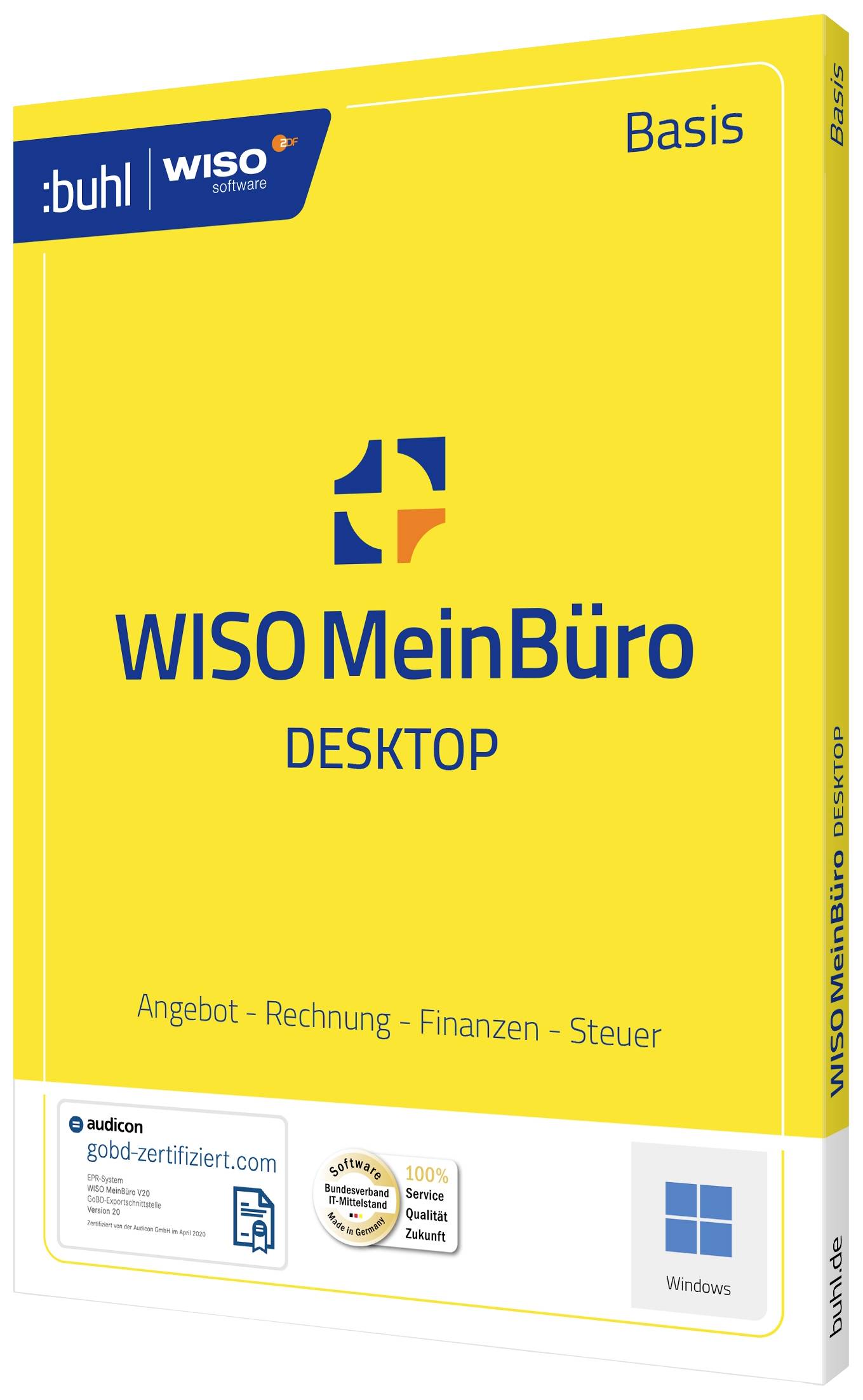 WISO Mein Büro 365 Standard 2023 Vollversion, 1 Lizenz Windows Büroorganisation