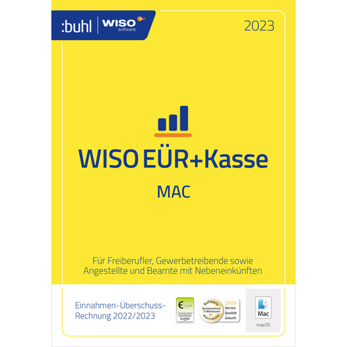 WISO EÜR+Kasse Mac 2023 Vollversion, 1 Lizenz Mac Finanz-Software
