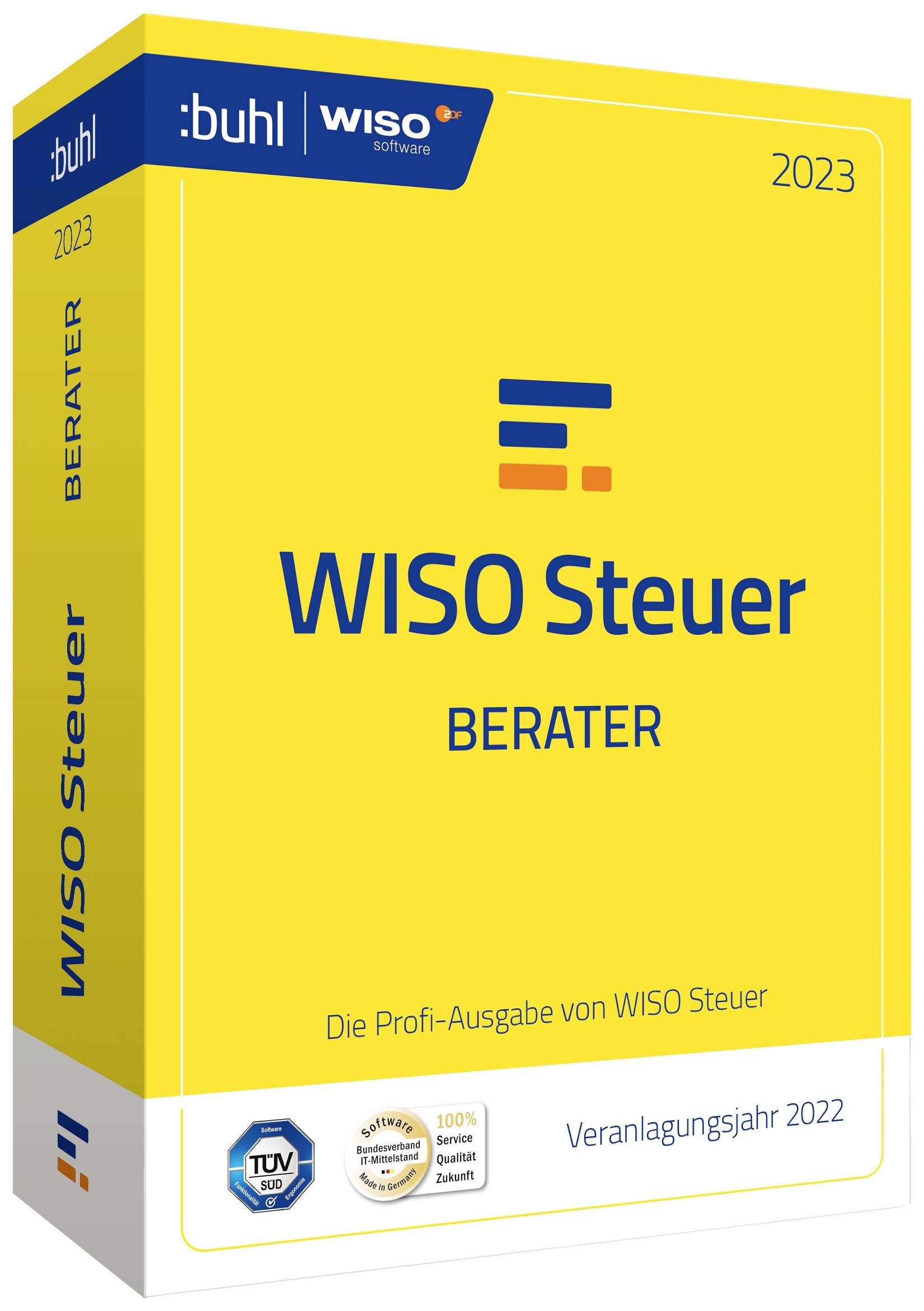 WISO Steuer-Berater 2023 - Handel Vollversion, 1 Lizenz Windows Steuer-Software