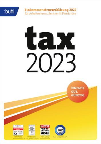 WISO tax 2023 Vollversion, 1 Lizenz Windows Steuer-Software