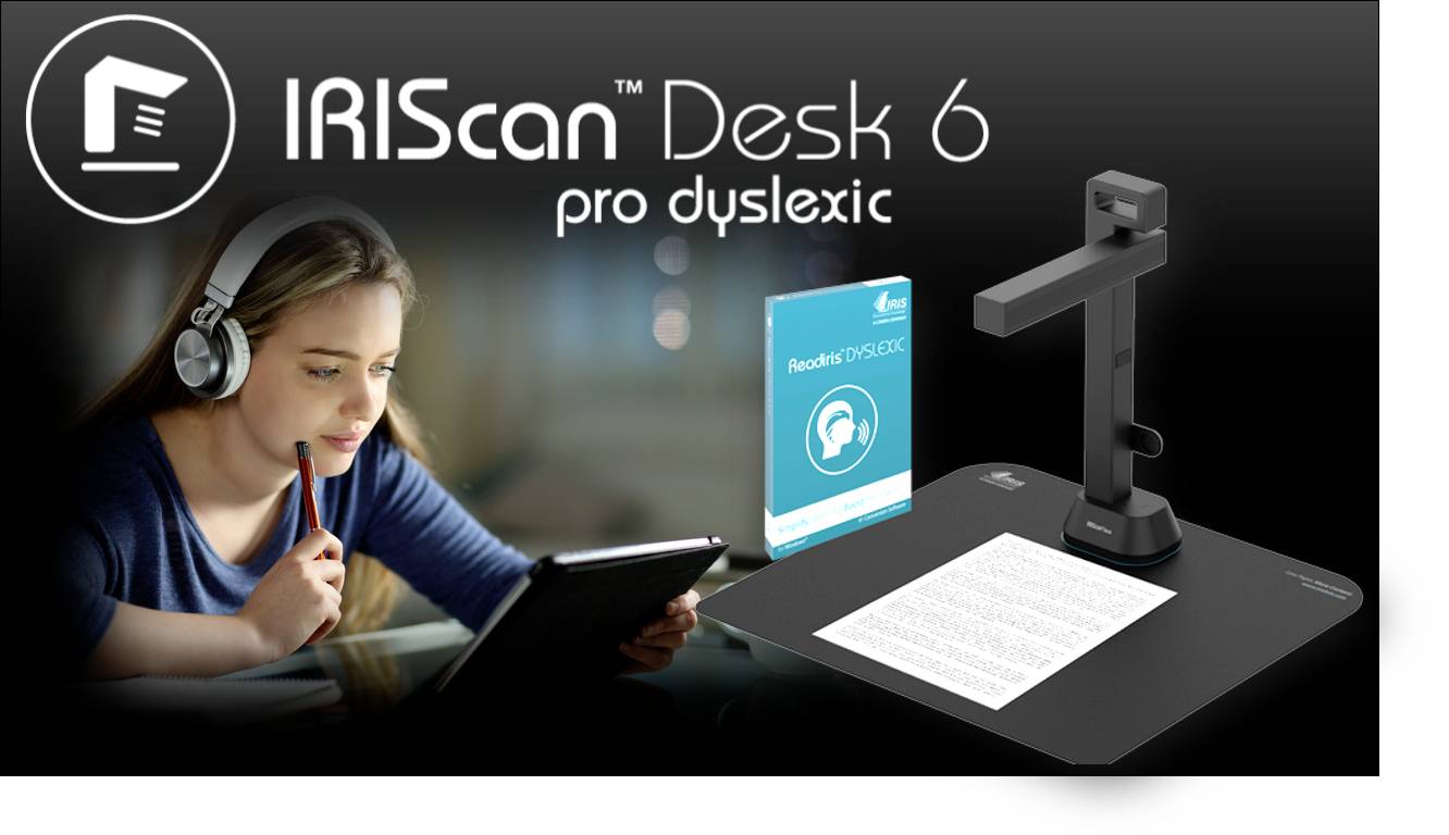 IRIS by Canon IRIScan™ Desk 6 Pro Dyslexic Dokumentenkamera 13 Megapixel A3 4160 x 3120 Pixel USB LED-Beleuchtung, Autofokus, Texterkennung (OCR)