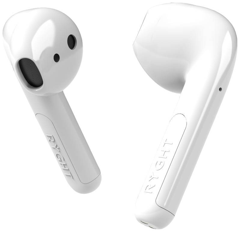 RYGHT WAYS2 In Ear Headset Bluetooth® Stereo Weiß Batterieladeanzeige, Headset, Ladecase, Touch-Ste