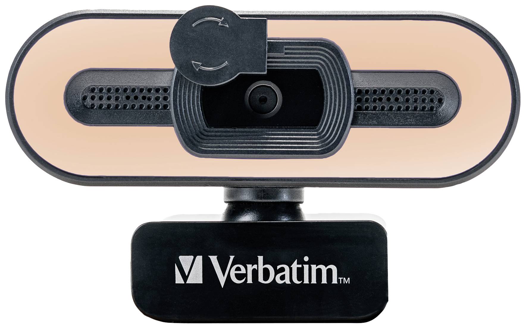 Verbatim AWC-02 Full HD-Webcam 2560 x 1440 Pixel, 1920 x 1080 Pixel Klemm-Halterung, Standfuß