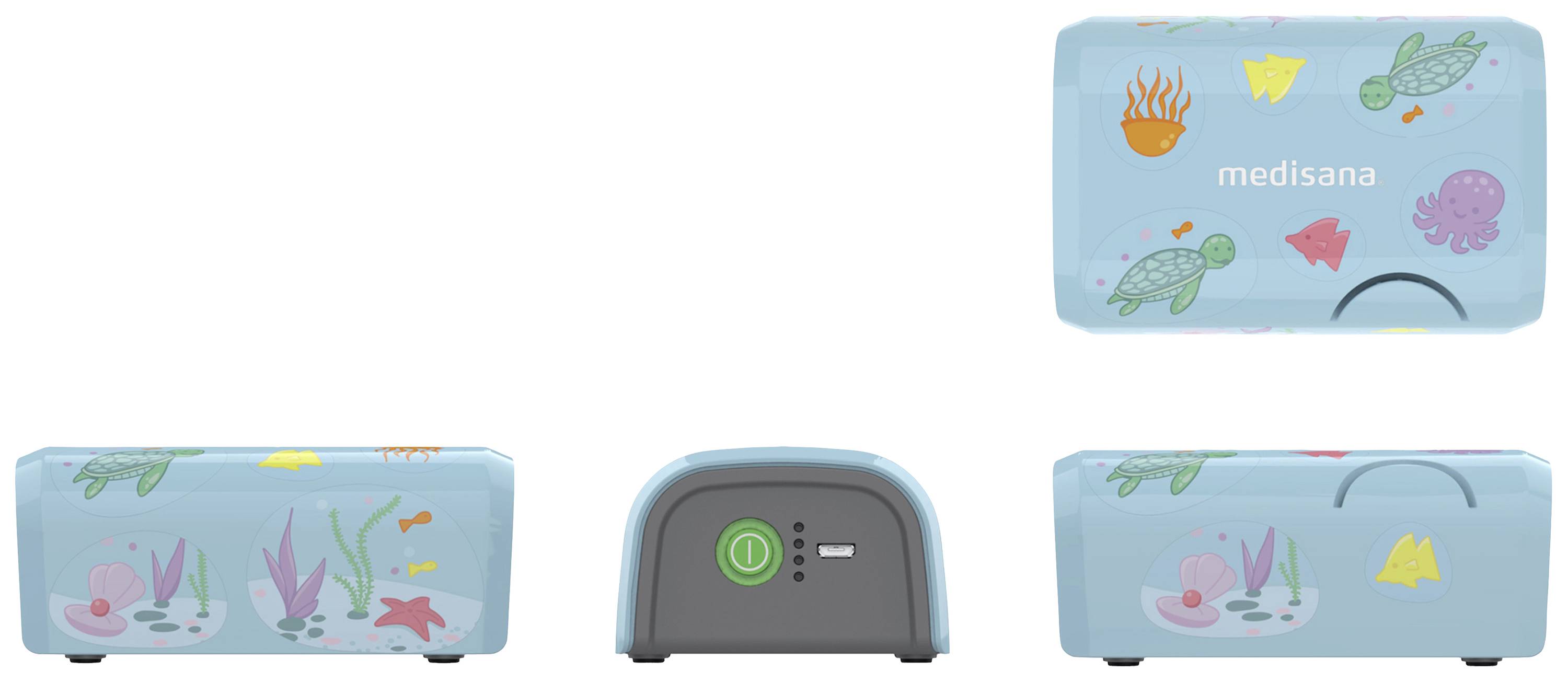 Medisana IN 165 Inhalator mit Nasenstück, mit Inhalationsmaske, mit Mundstück