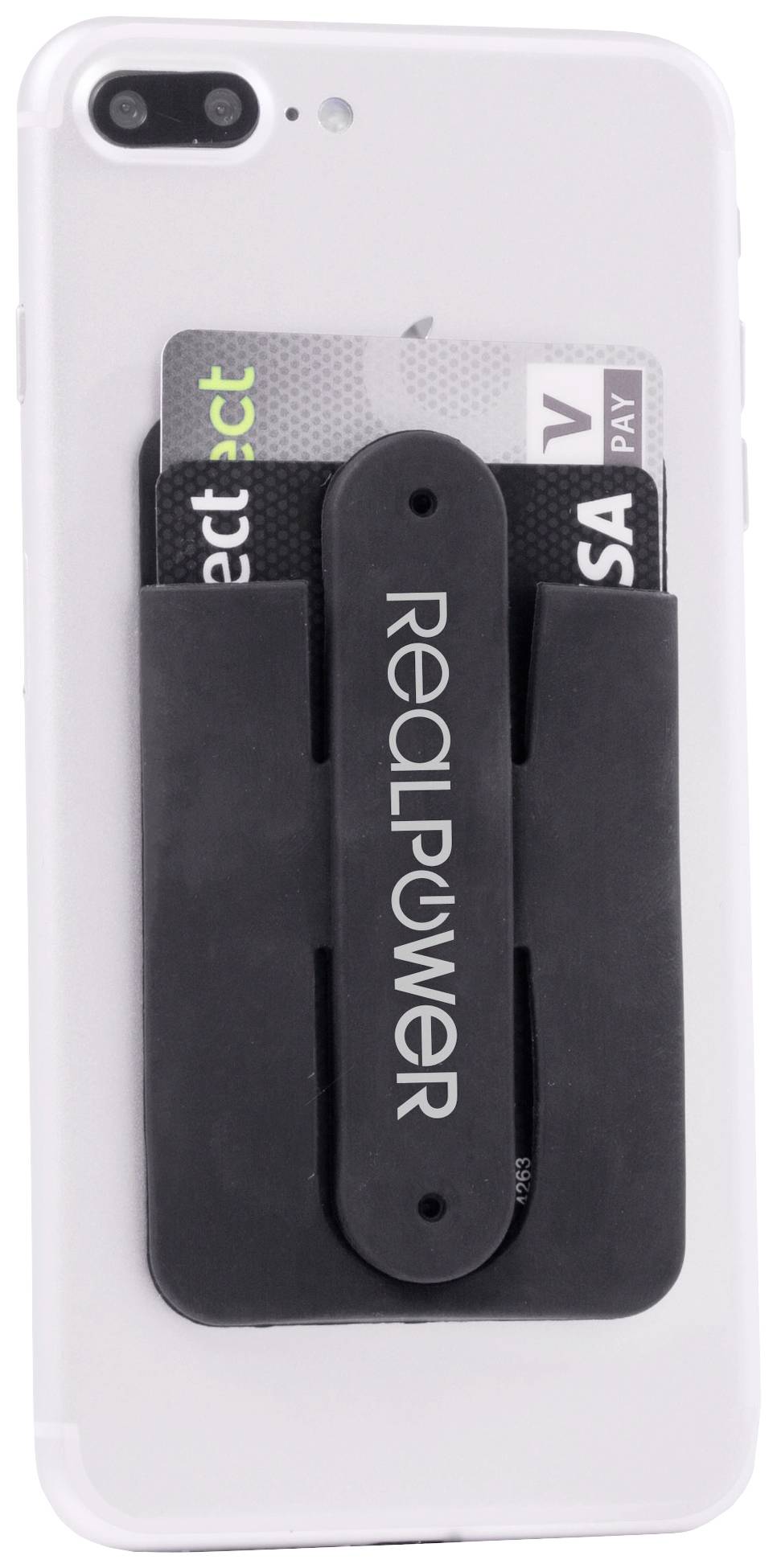 RealPower Smart Wallet Case Universal Schwarz Standfunktion 249866