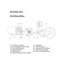 INSTAR IN-9408 2K+ LAN/POE sw 101666 LAN IP Überwachungskamera 2560 x 1440 Pixel INSTAR IN-9408 2K+ LAN/POE sw 101666 LAN IP Überwachungskamera 2560 x 1440 Pixel