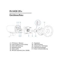 INSTAR IN-9408 2K+ LAN/POE ws 101667 LAN IP Überwachungskamera 2560 x 1440 Pixel INSTAR IN-9408 2K+ LAN/POE ws 101667 LAN IP Überwachungskamera 2560 x 1440 Pixel