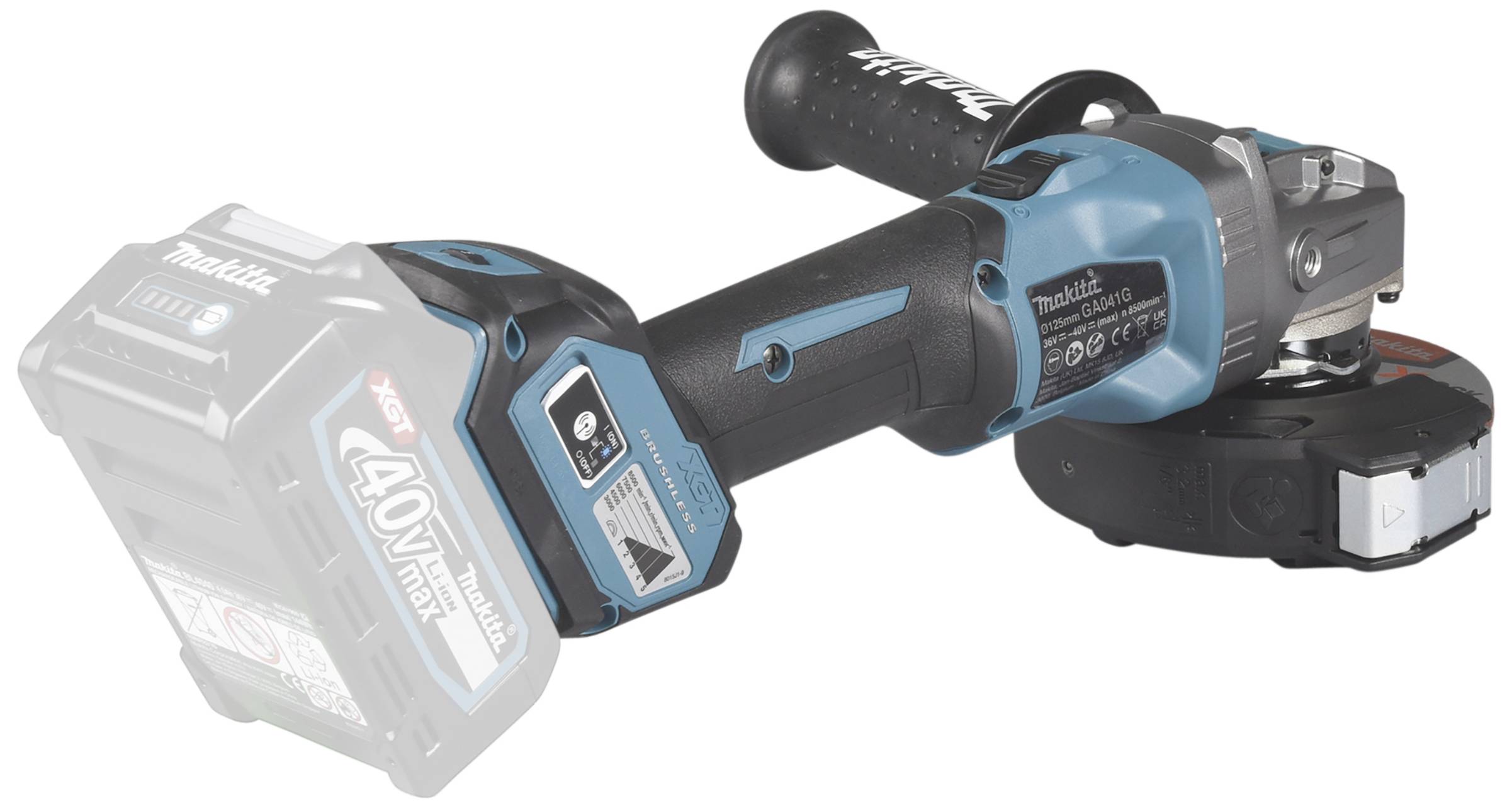 Makita GA041GZ GA041GZ Akku-Winkelschleifer 125mm ohne Akku, ohne Ladegerät 40V