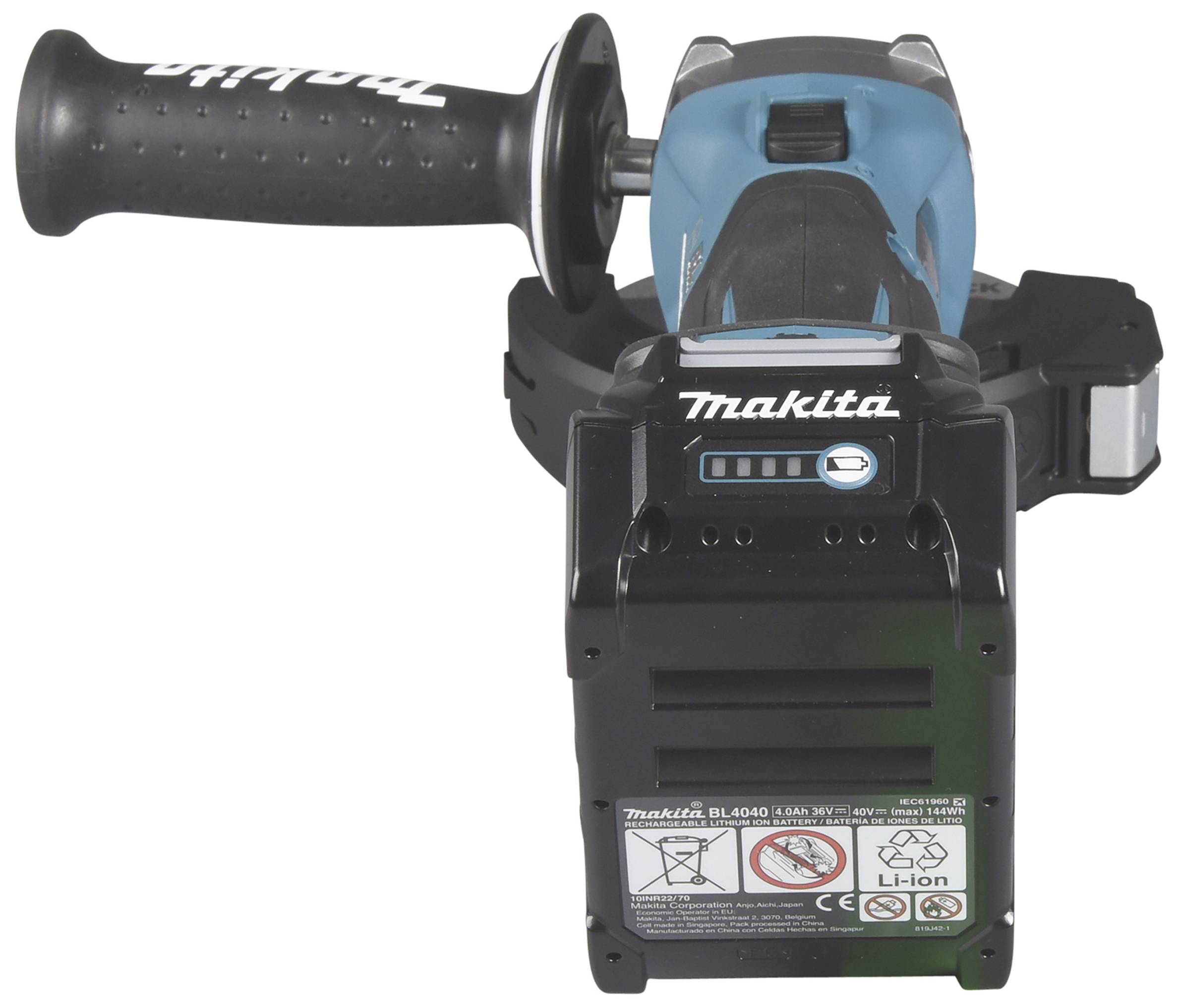 Makita GA041GM201 GA041GM201 Akku-Winkelschleifer 125mm inkl. Akku, inkl. 2. Akku, inkl. Koffer 40V 4.0Ah