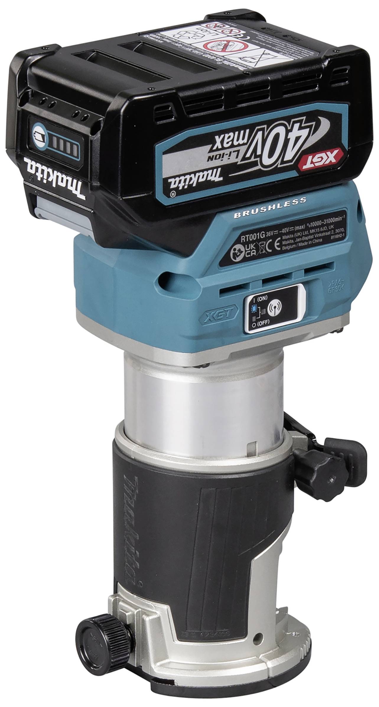 Makita Akku-Multifunktionsfräse RT001GM205 inkl. Akku, inkl. 2. Akku, inkl. Ladegerät