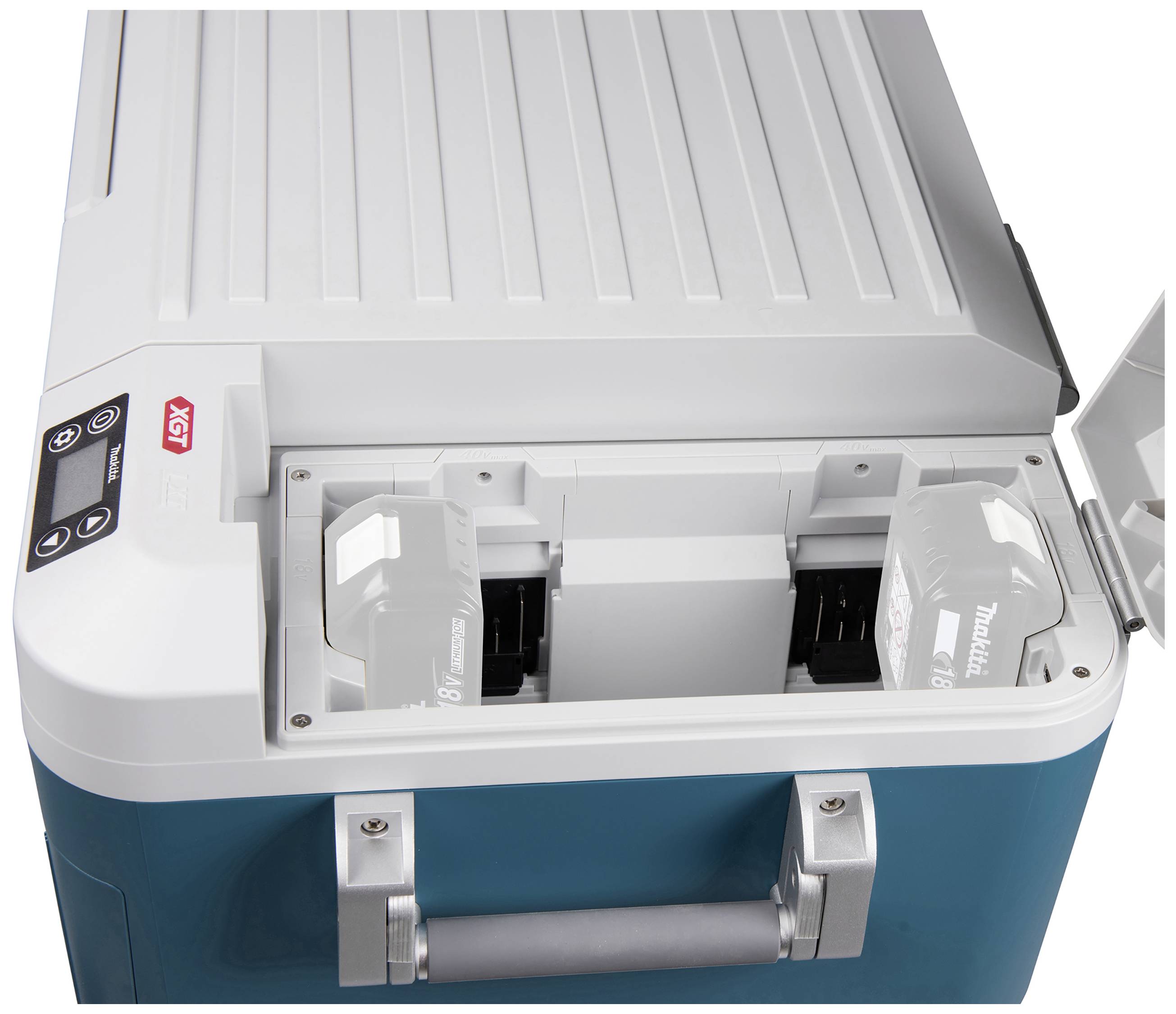 Makita CW002GZ01 Akku-Kühlbox & Heizbox 12 V/DC, 18 V/DC, 40 V/DC, 240 V/AC Türkis, Weiß 50l -18°C