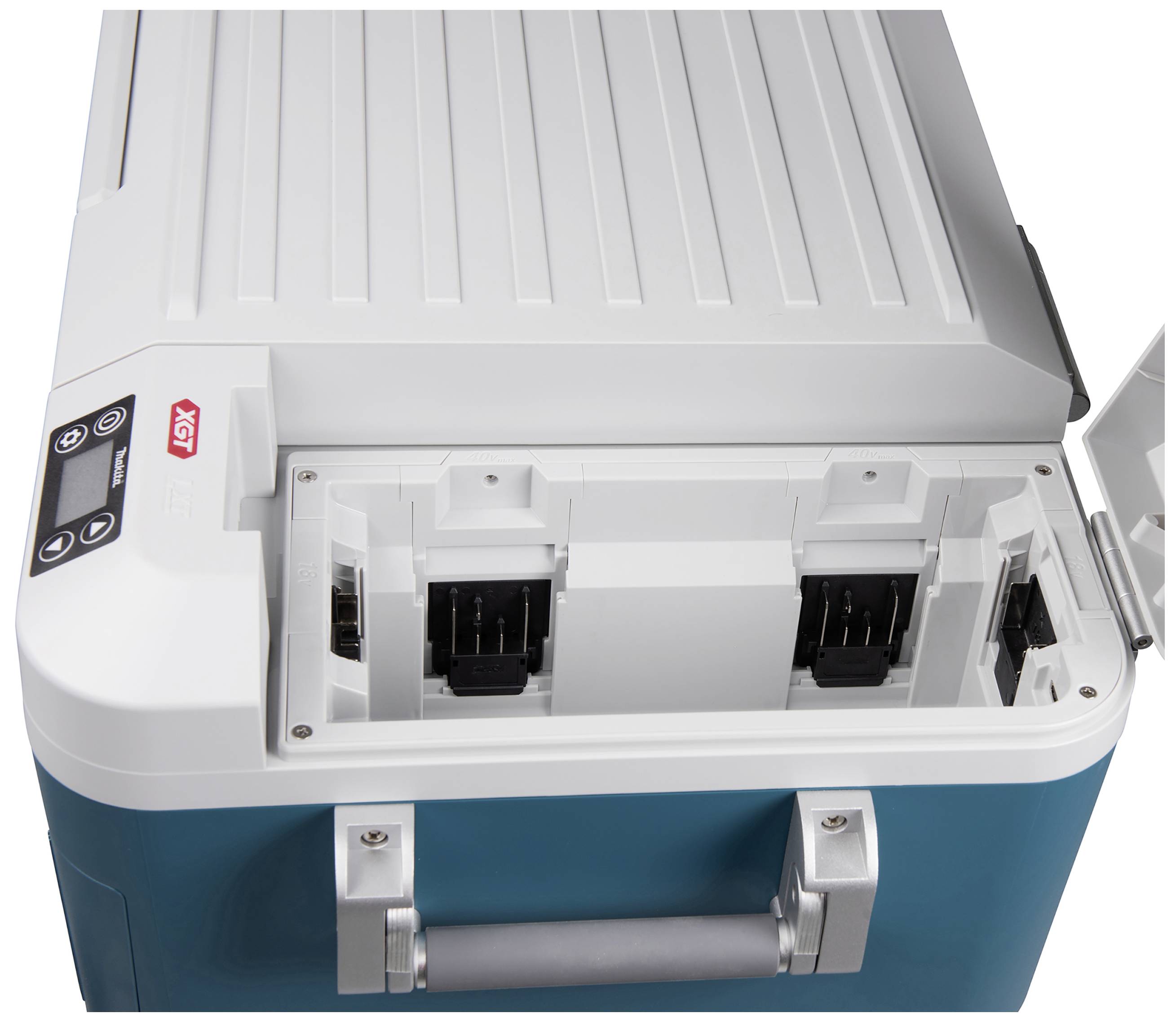 Makita CW002GZ01 Akku-Kühlbox & Heizbox 12 V/DC, 18 V/DC, 40 V/DC, 240 V/AC Türkis, Weiß 50l -18°C