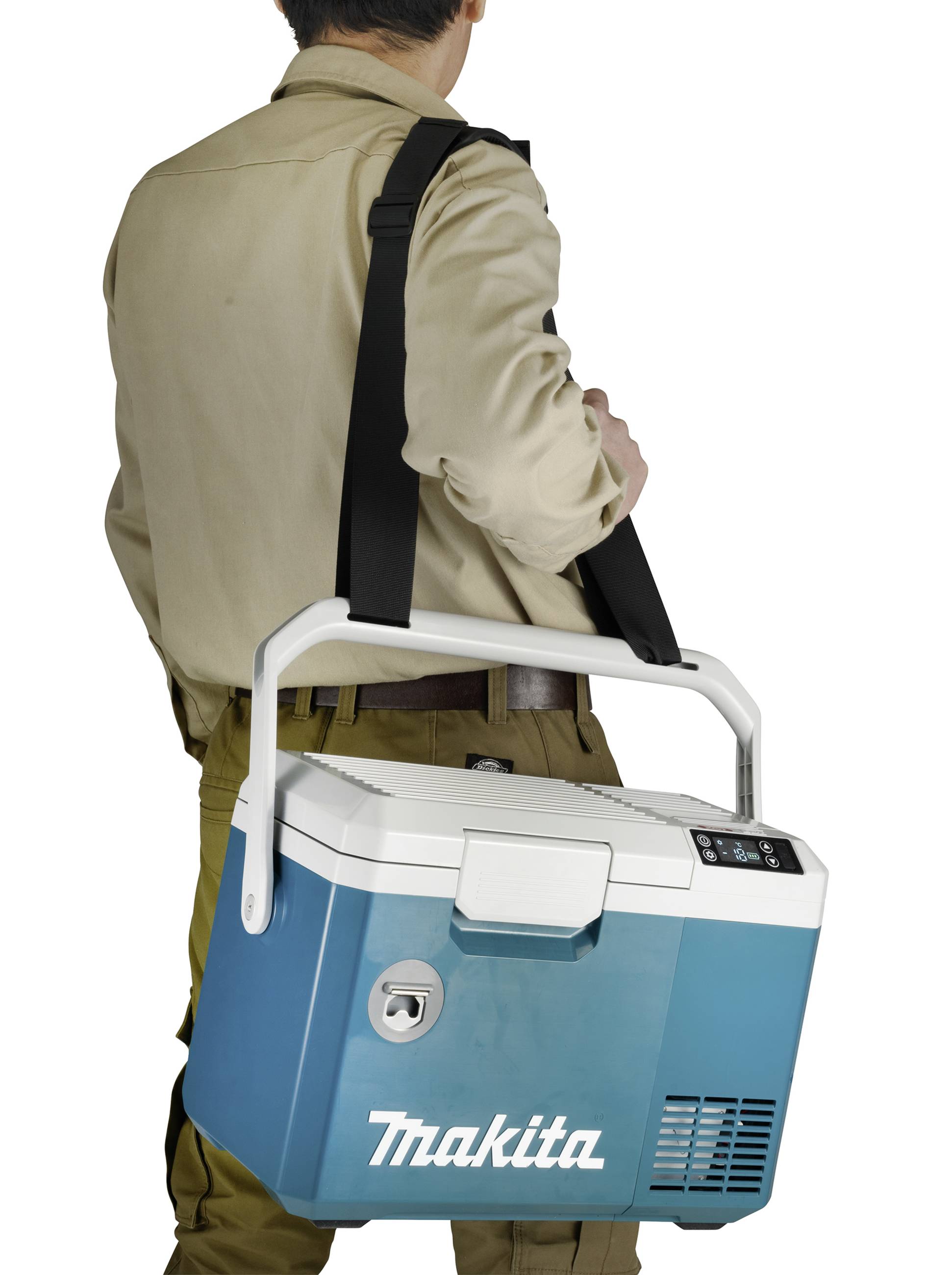 Makita CW003GZ01 Akku-Kühlbox & Heizbox 12 V/DC, 24 V/DC, 100 V/AC, 240 V/AC Türkis, Weiß 7l -18°C