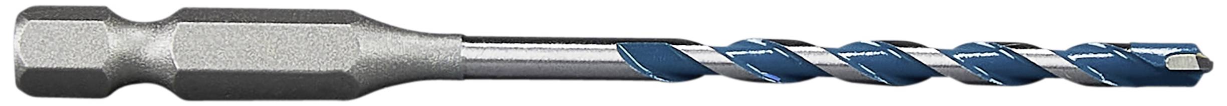 Metallbohrer mit blauer Spirale, verwendet für Bohren in harten Materialien.