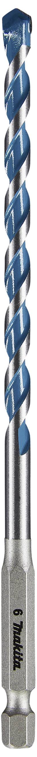 Bohrer mit blauem Kopf und grauem Schaft, geeignet für Betonarbeiten.