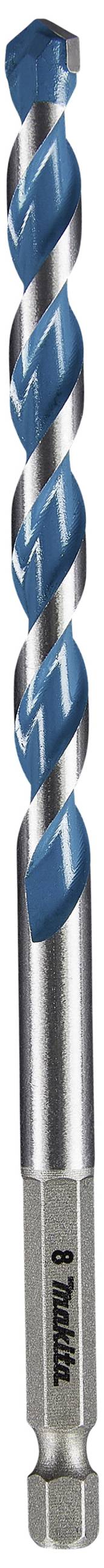 Ein spiraliger Bohrer mit blauer Spitze, geeignet für präzises Bohren in verschiedene Materialien.