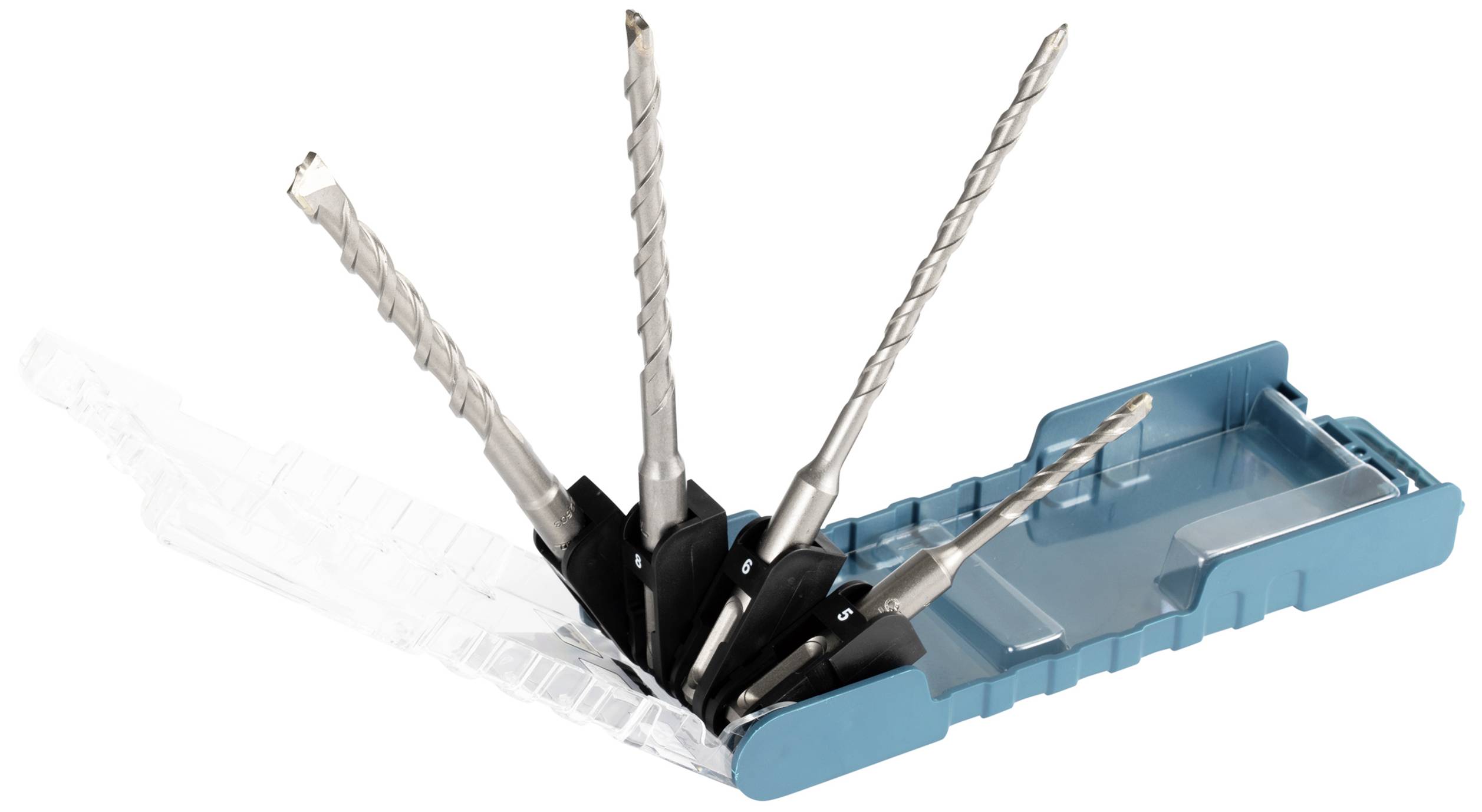 Makita E-13596 Stein-Spiralbohrer-Set 4teilig 5 mm, 6 mm, 8 mm, 10 mm SDS-Plus 1 Set