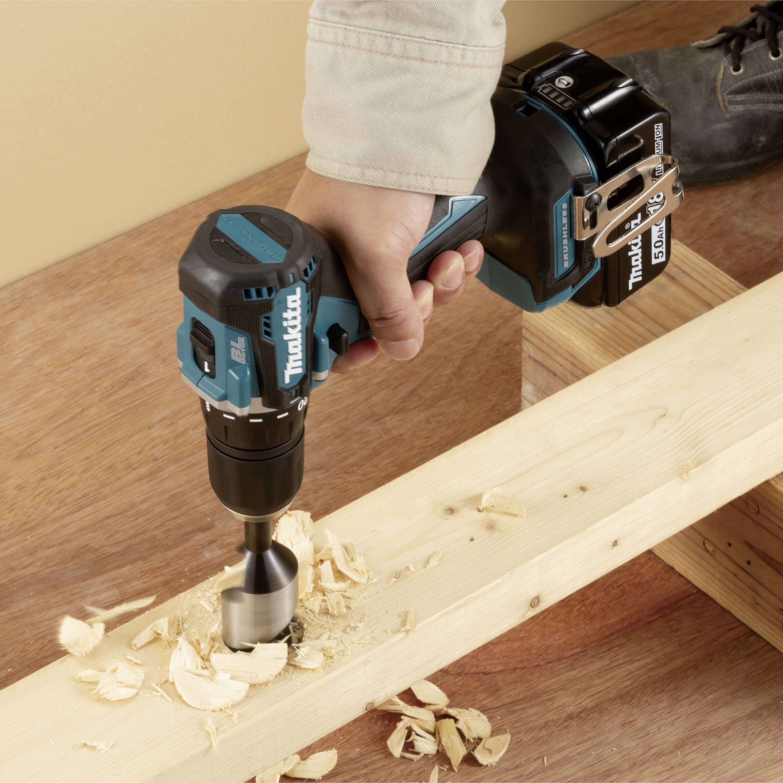Makita DDF487RFE3 Akku-Bohrschrauber 18 V 3.0 Ah Li-Ion
