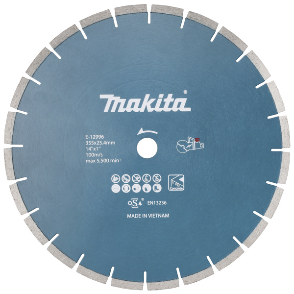 Makita E-12996 Diamanttrennscheibe Durchmesser 355mm Bohrungs-Ø 25.4mm 1St.