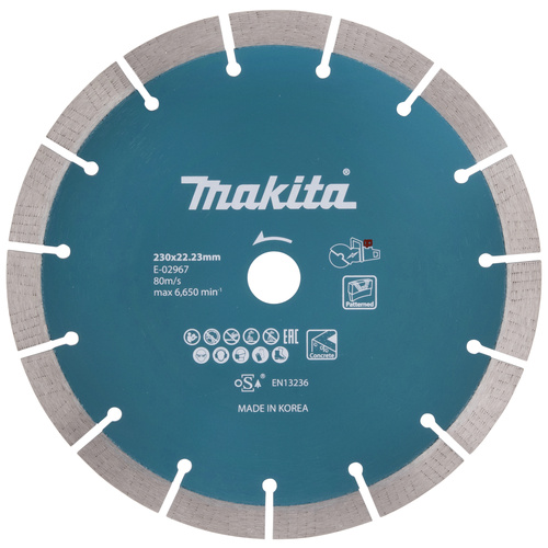 Makita E-02967 Diamanttrennscheibe Durchmesser 230mm Bohrungs-Ø 22.23mm 1St.