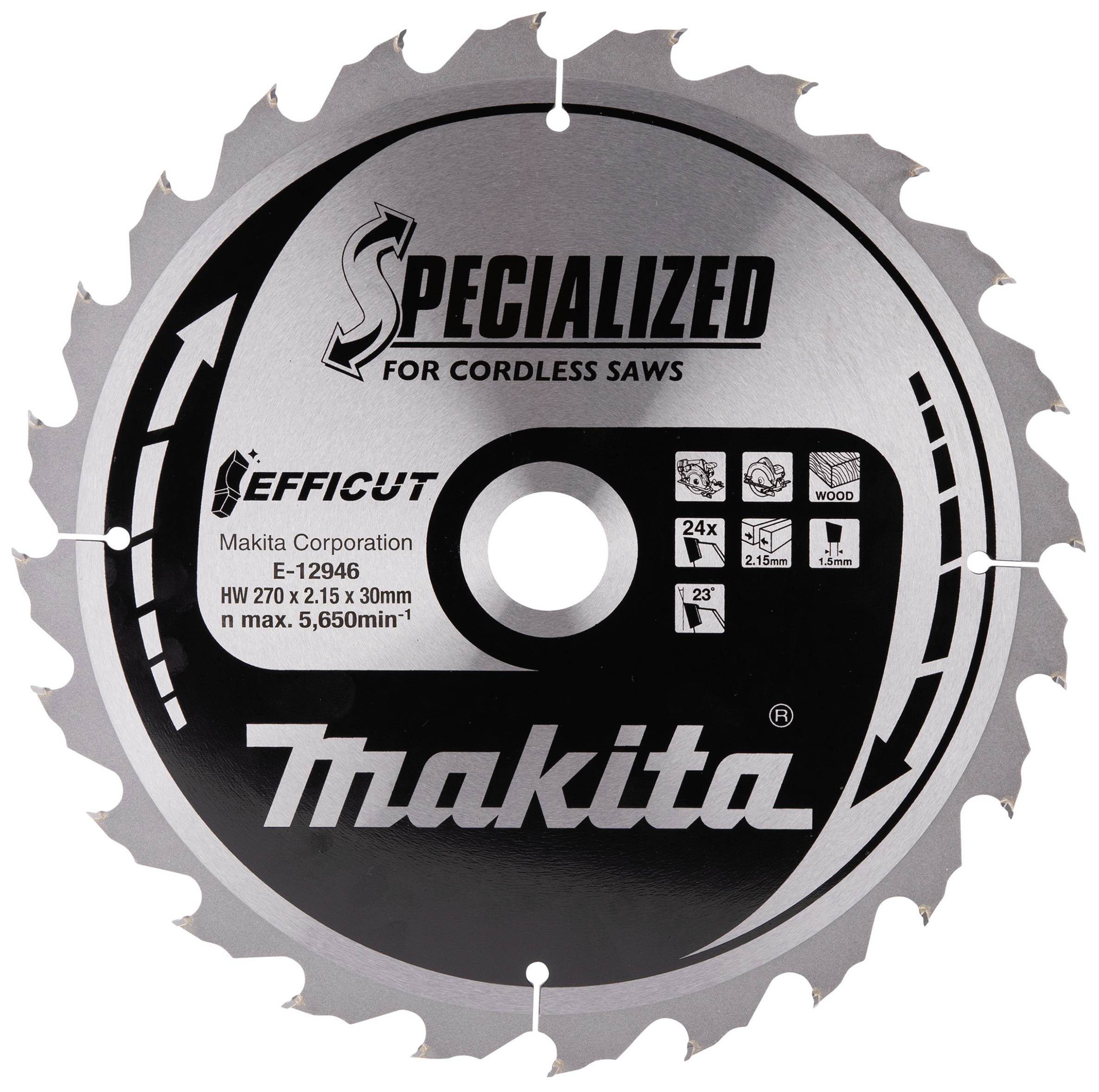 Makita E-12946 Kreissägeblatt 270 x 30mm Zähneanzahl: 24 1St.