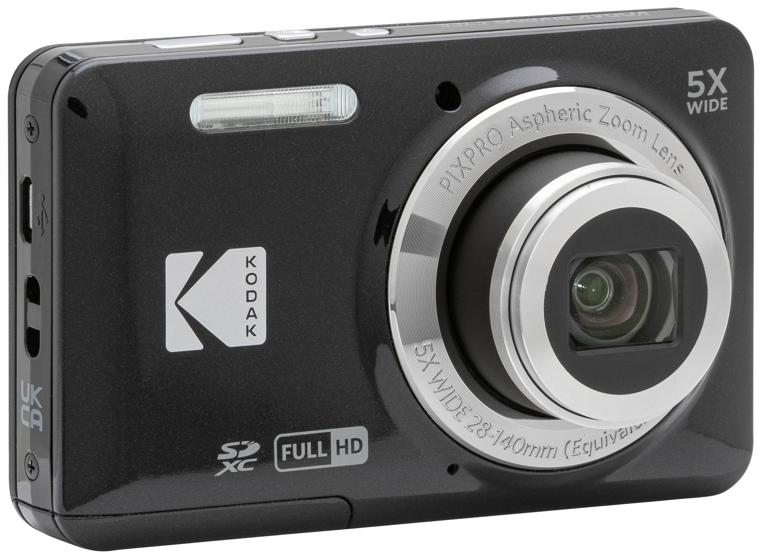 Kodak Pixpro FZ55 Friendly Zoom Digitalkamera 16 Megapixel Opt. Zoom: 5 x Schwarz Full HD Video, HDR-Video, Integrierter Akku