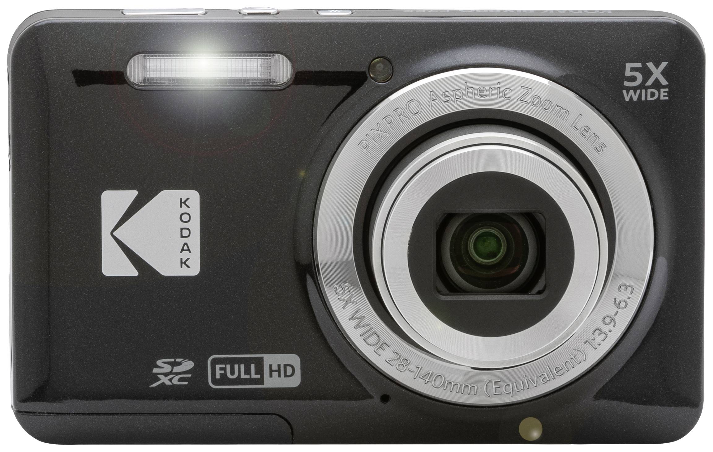 Kodak Pixpro FZ55 Friendly Zoom Digitalkamera 16 Megapixel Opt. Zoom: 5 x Schwarz Full HD Video, HD