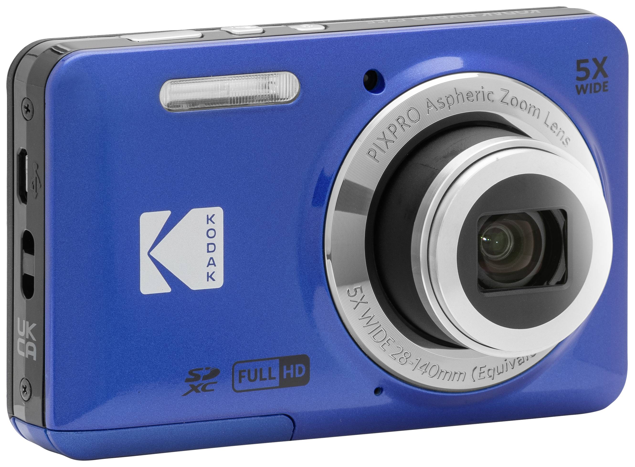 Kodak Pixpro FZ55 Friendly Zoom Digitalkamera 16 Megapixel Opt. Zoom: 5 x Blau Full HD Video, HDR-Video, Integrierter Akku