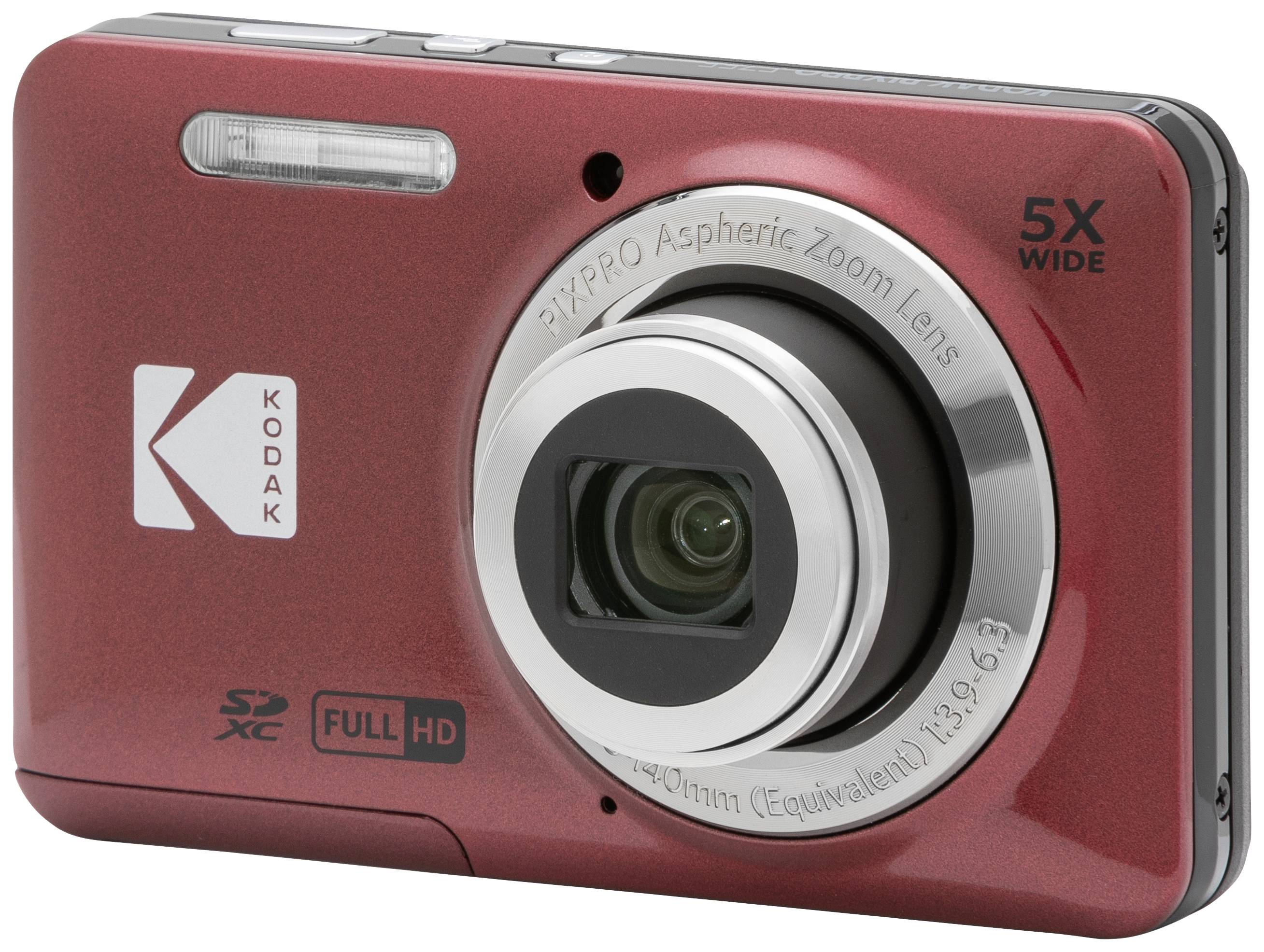 Kodak Pixpro FZ55 Friendly Zoom Digitalkamera 16 Megapixel Opt. Zoom: 5 x Rot Full HD Video, HDR-Video, Integrierter Akku