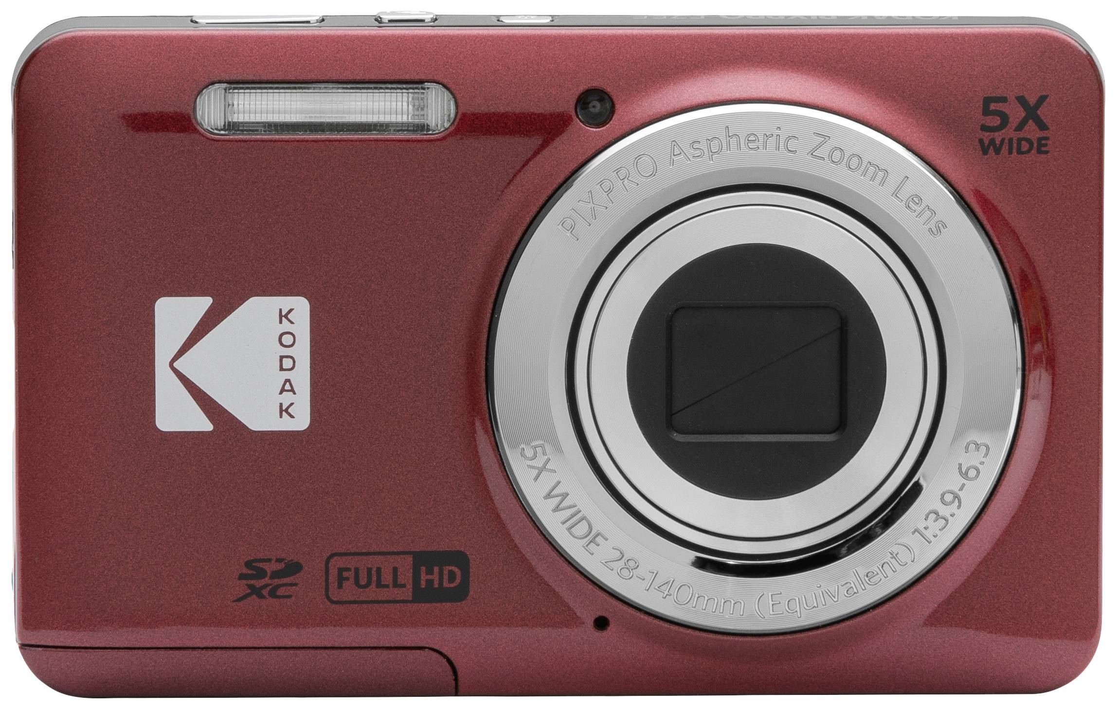 Kodak Pixpro FZ55 Friendly Zoom Digitalkamera 16 Megapixel Opt. Zoom: 5 x Rot Full HD Video, HDR-Vi