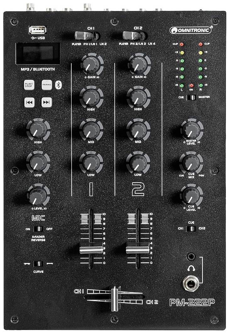 Omnitronic PM-222P DJ Mixer