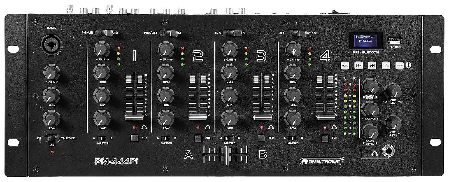 Omnitronic PM-444Pi DJ Mixer
