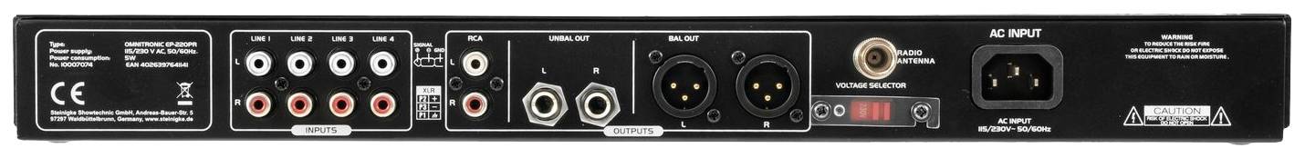 Omnitronic EP-220PR ELA-Vorverstärker