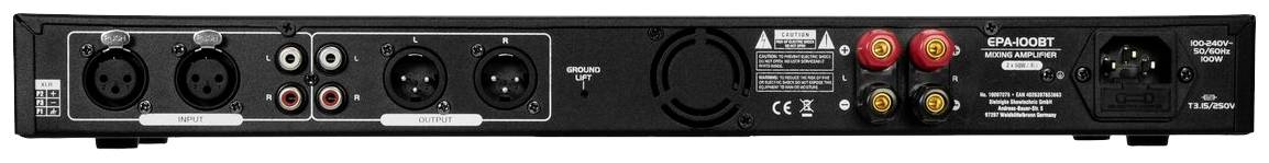 Omnitronic EPA-100BT PA Verstärker RMS Leistung je Kanal an 4 Ohm: 50 W